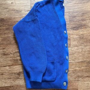 LOFT Vibrant Blue Cardigan Sweater